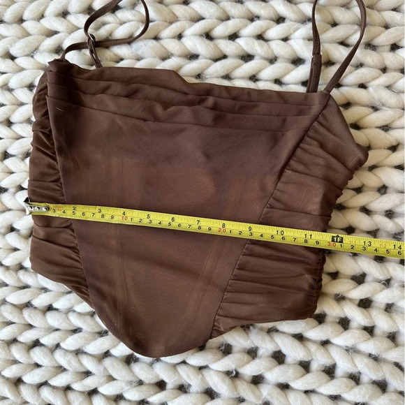 WHITE FOX Mesh Cowl Corset Top Small - Picture 6 of 6